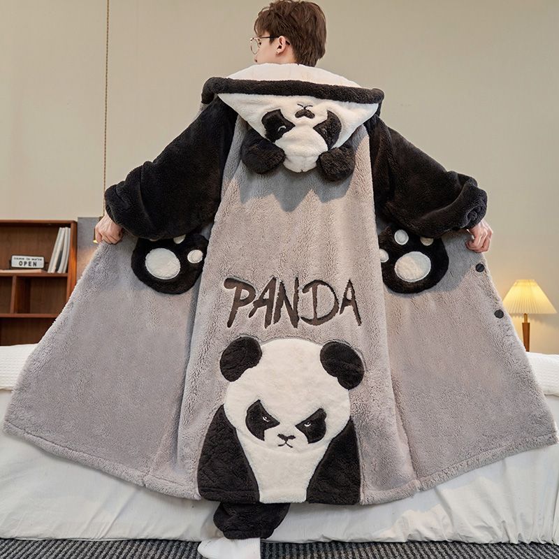 Oversized Panda Pattern Men Wi - Winter Clothing Pk recension och pris
