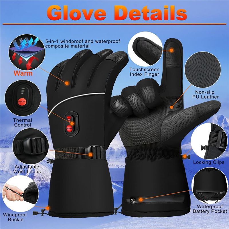 A07T-Electric Heated Gloves Ha - Heated Gloves Electric recension och pris