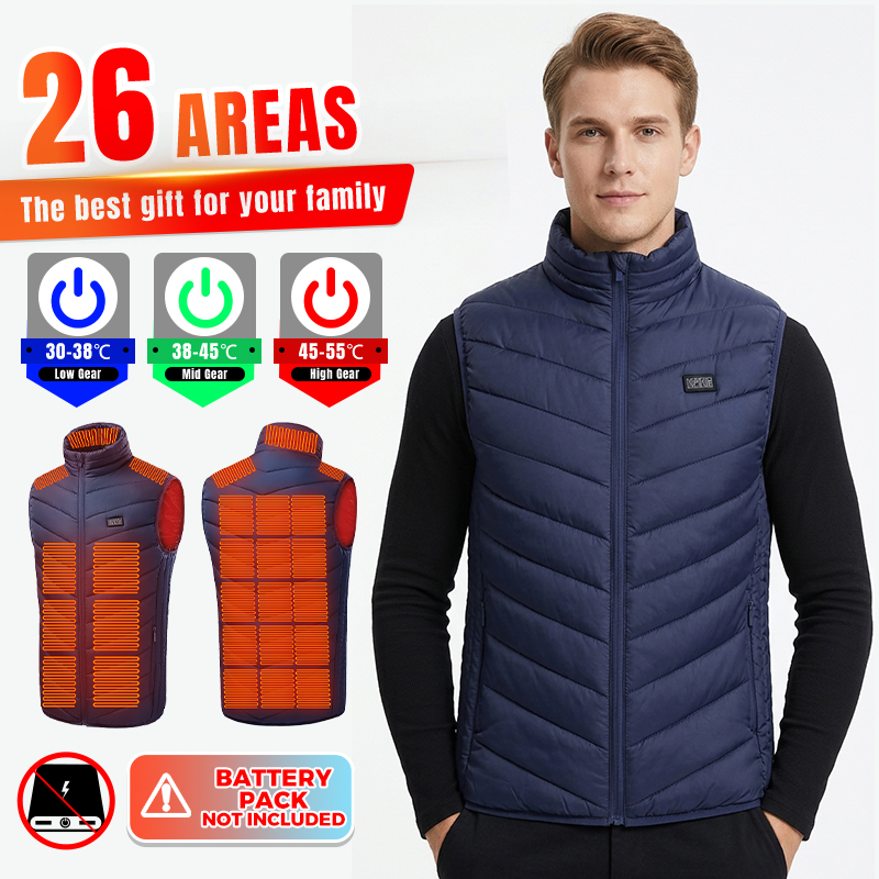 Smart Heated Vest 26 Zones Men - Winter Clothing Hiking recension och pris