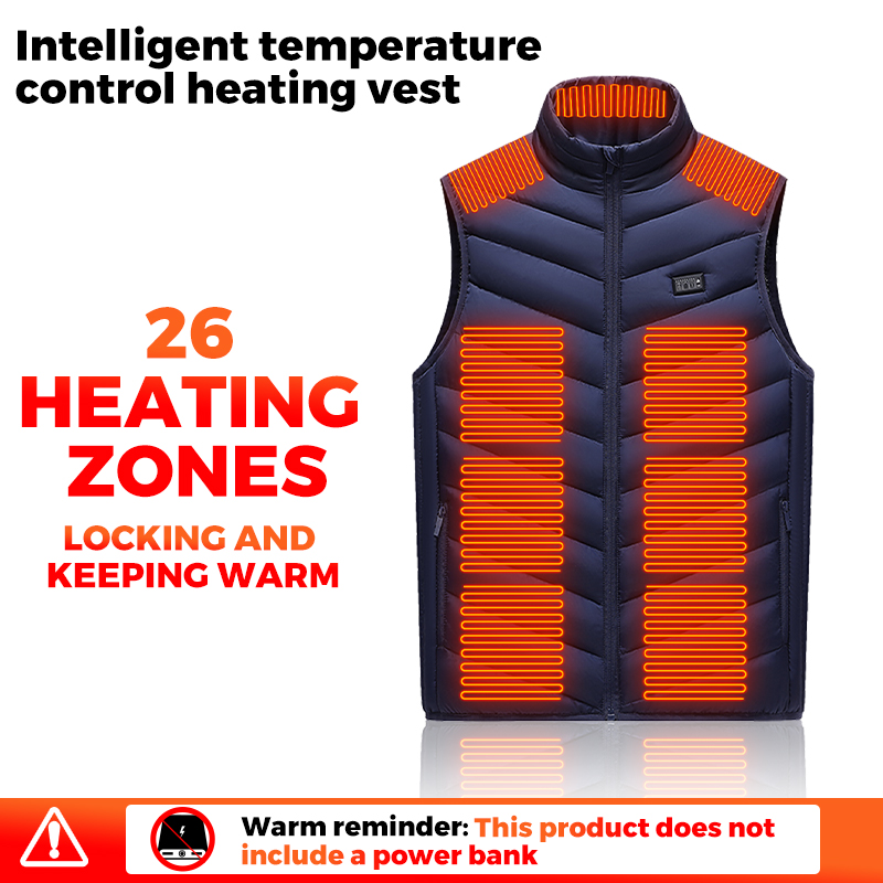 Smart Heated Vest 26 Zones Men - Winter Clothing Hiking recension och pris