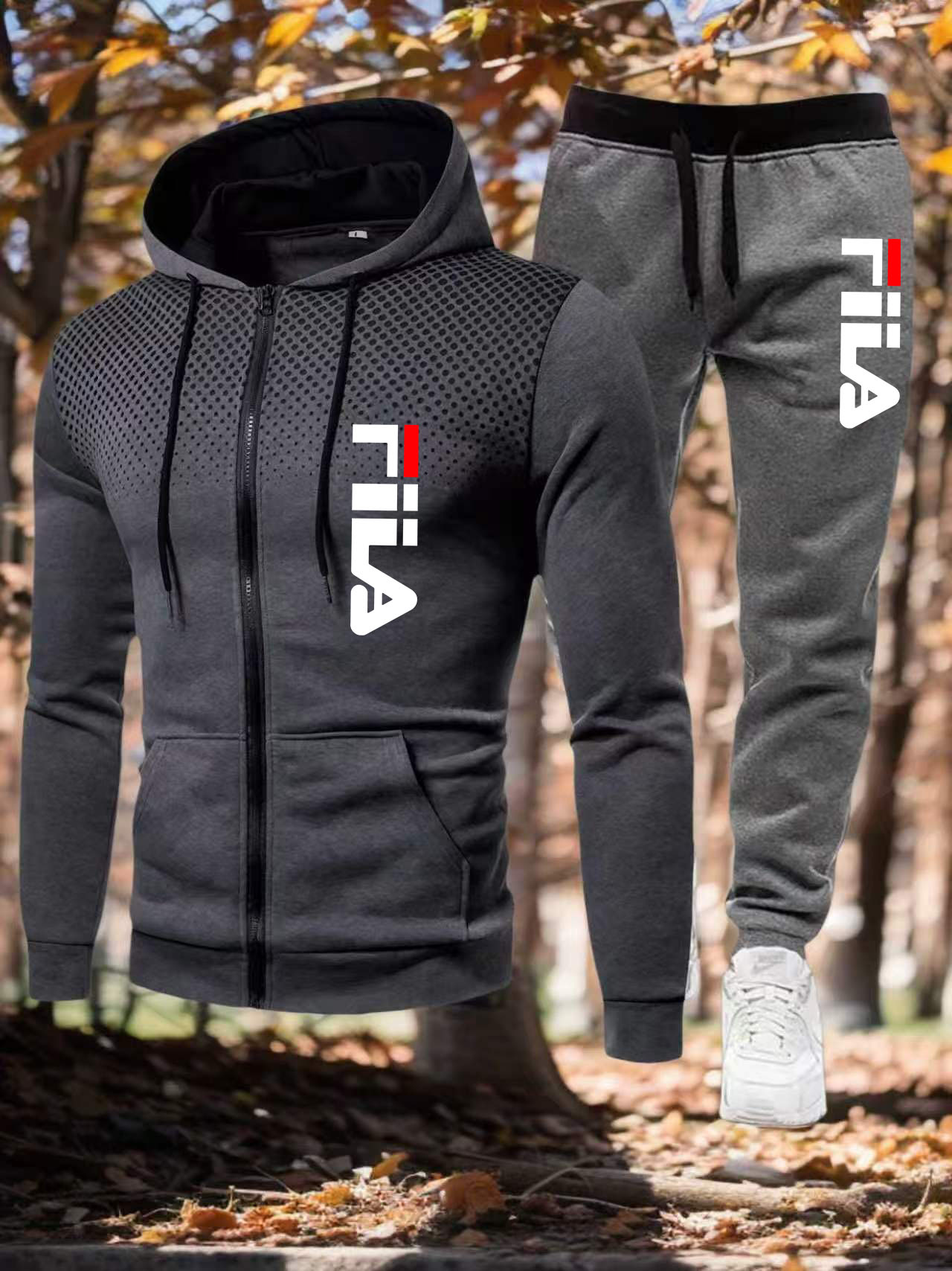 Men Zipper Casual Jacket Two P - Winter Clothing Pk recension och pris