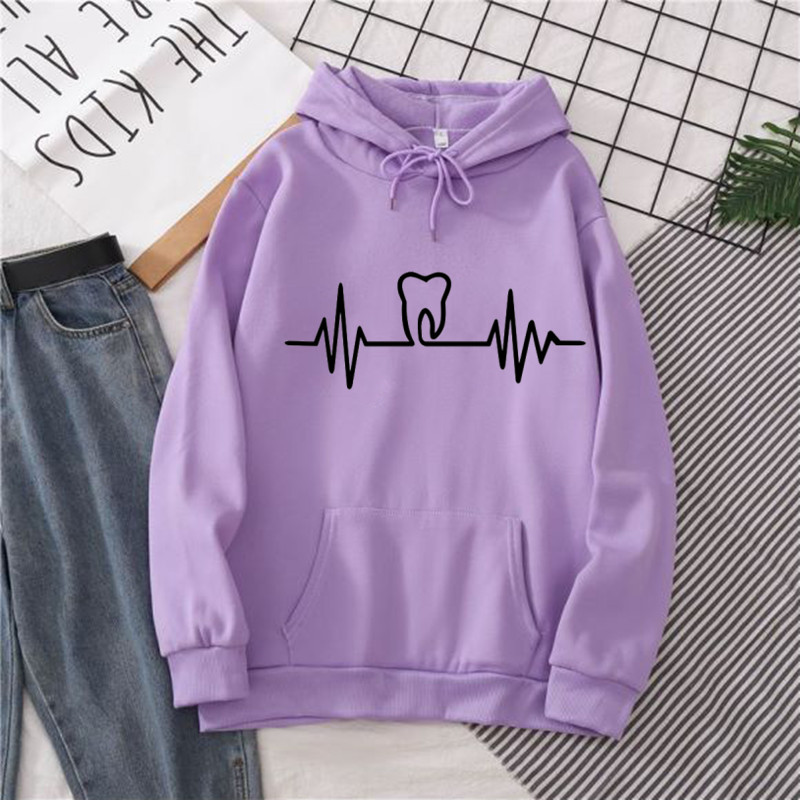 Heatbeat Hoodie Graphic Tooth  - Winter Clothing Drawing recension och pris